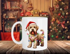 SOFT-COATED WHEATEN TERRIER  DOG   CHRISTMAS DESIGN  11 oz coffee mug
