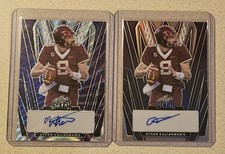 Athan Kaliakmanis 2024 Leaf Metal Draft SP Autograph RC LOT /5 /8 Commanders 🔥