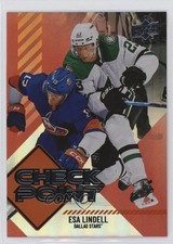 2024-25 Upper Deck Series 1 Checkpoint Red 99/99 Esa Lindell #CP-24 1j7d