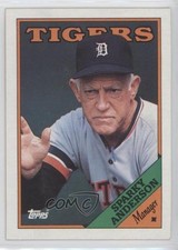 1988 Topps Team Checklist Sparky Anderson #14 HOF 0w0d