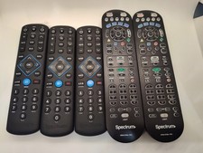 Spectrum Universal Remote Control, Lot of 5, UR5U-8780L-TWC, untested