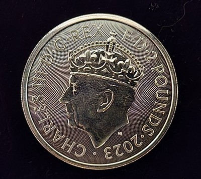 2023 1oz Silber Britannia Charles III Krönung *Special Edit.*: Sigma geprüft