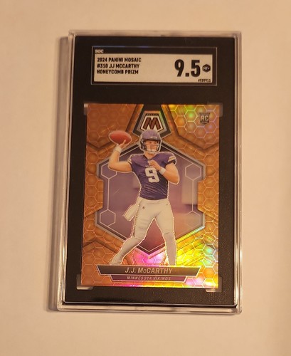2024 Panini Mosaic - Rookies J.J. McCarthy #310 Honeycomb Prizm (RC)