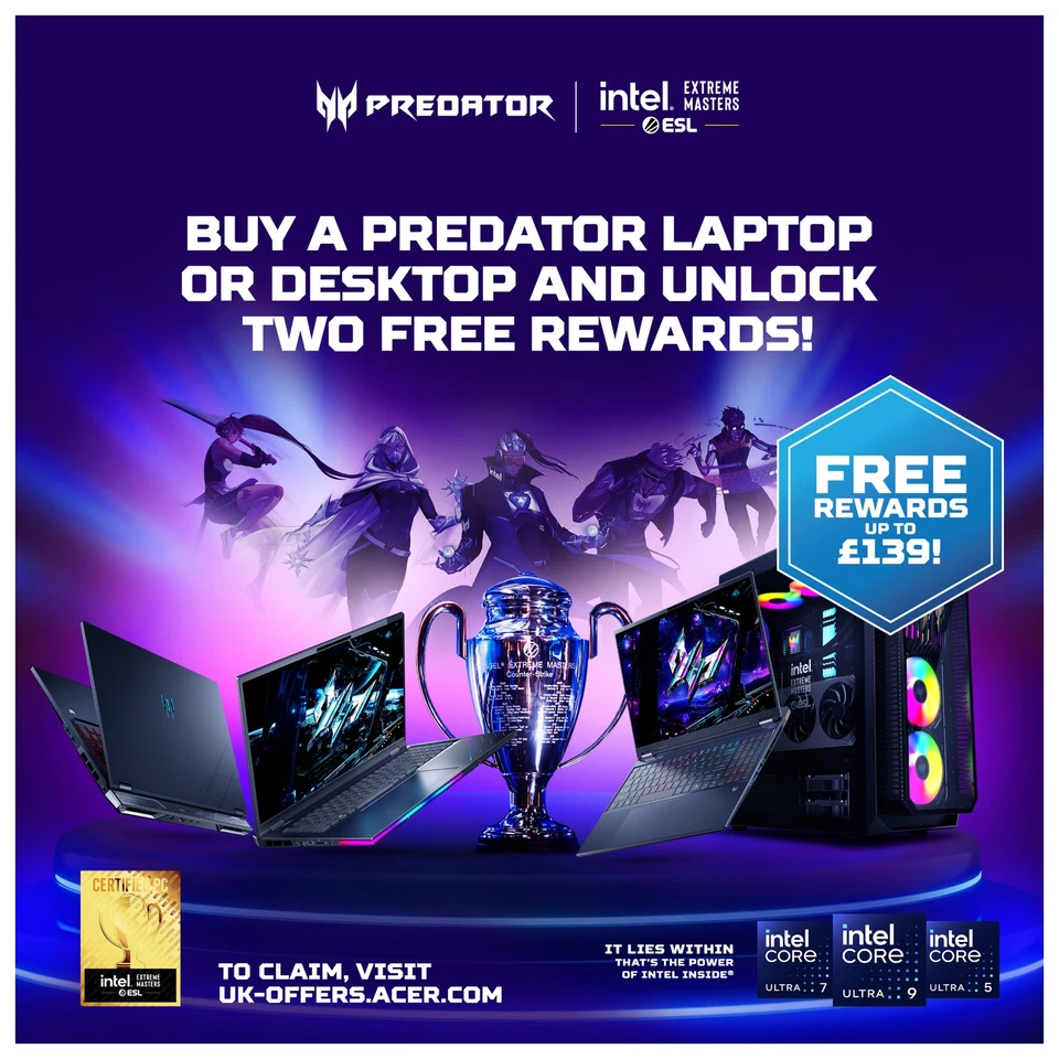 Acer Predator Helios Neo 16 AI PHN16-73 Intel U7 16GB 1TB SSD RTX5070 16" W11H - Image 2 of 4