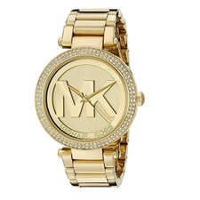 Michael Kors Parker Women's Crystal Gold Plated Quartz Watch MK5784