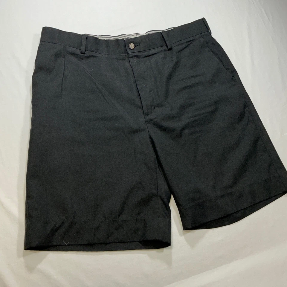 Pantalones cortos de golf PING negros para hombre talla 38 plisados delanteros ropa deportiva de golf Foto 3 de 4