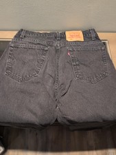 Vintage 1993 Levi's 505 Black Jeans Men 34x32Regular Fit Straight Leg USA Made
