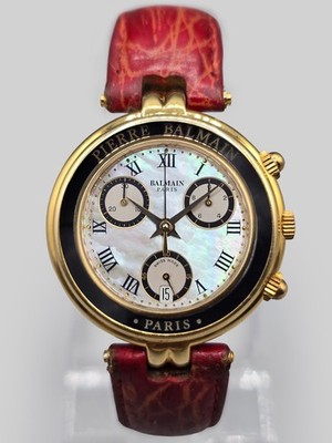 Pierre Balmain 542.5980 Gold MOP Dial Swiss Quartz Chronograph