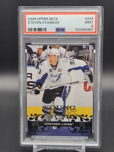 2008 Upper Deck #245 Steven Stamkos Young Guns Rookie RC PSA 9 Mint