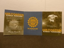 Harley Davidson Franklin Mint COA for Eagle Tankard
