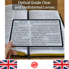 Book Magnifier for Reading Large Sheet Magnifier Reading Aid Glass 3x Page