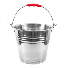 Edelstahleimer 5L 7L 10L 12L 16L Metalleimer Wassereimer Zinkeimer Eimer Garten