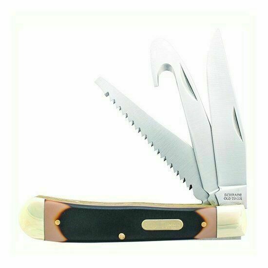 Schrade Old Timer 3-Blade 3.3'' Premium Trapper Knife (69OTCP) for