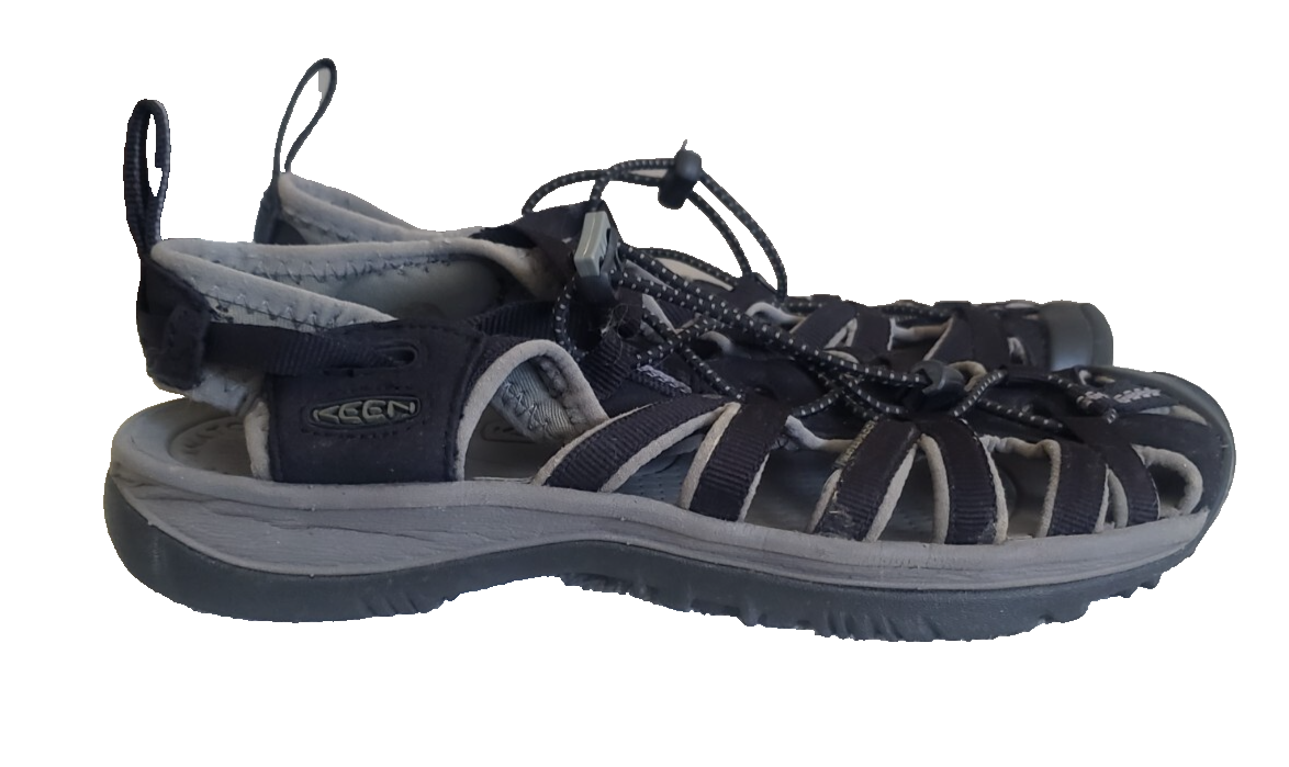 Scarpe sandali outdoor Keen Whisper Bungee da donna taglia 8 US 38 5 nero grigio