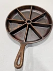 Vintage Lodge Cast Iron Cornbread Skillet 9" Divided 8 Slice Pan USA D 1 8CB