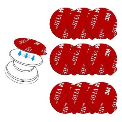 pop-tech 9 Pack Sticky Adhesive Replacement for Socket Mount Base VHB 3M Stic...