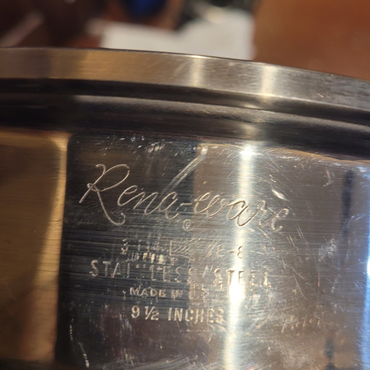 rena ware 3ply 18-8 9.5