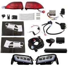 For 2018-2023 Club Car Tempo Golf Cart LED Headlight & Tail Light Kit