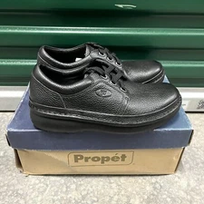NEW Propet Villager M4070 Men's Orthopedic Black Pebbled Leather Sz 9 N