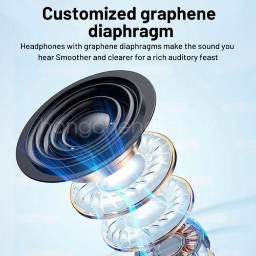 Bluetooth 5.4 Neckband Headset Wireless Earbuds Earphone Headphones with 8GB TF - Picture 16 of 27