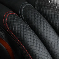 15"/38CM Anti-slip PU Leather Car Steering Wheel Cover Protector Car Accessories