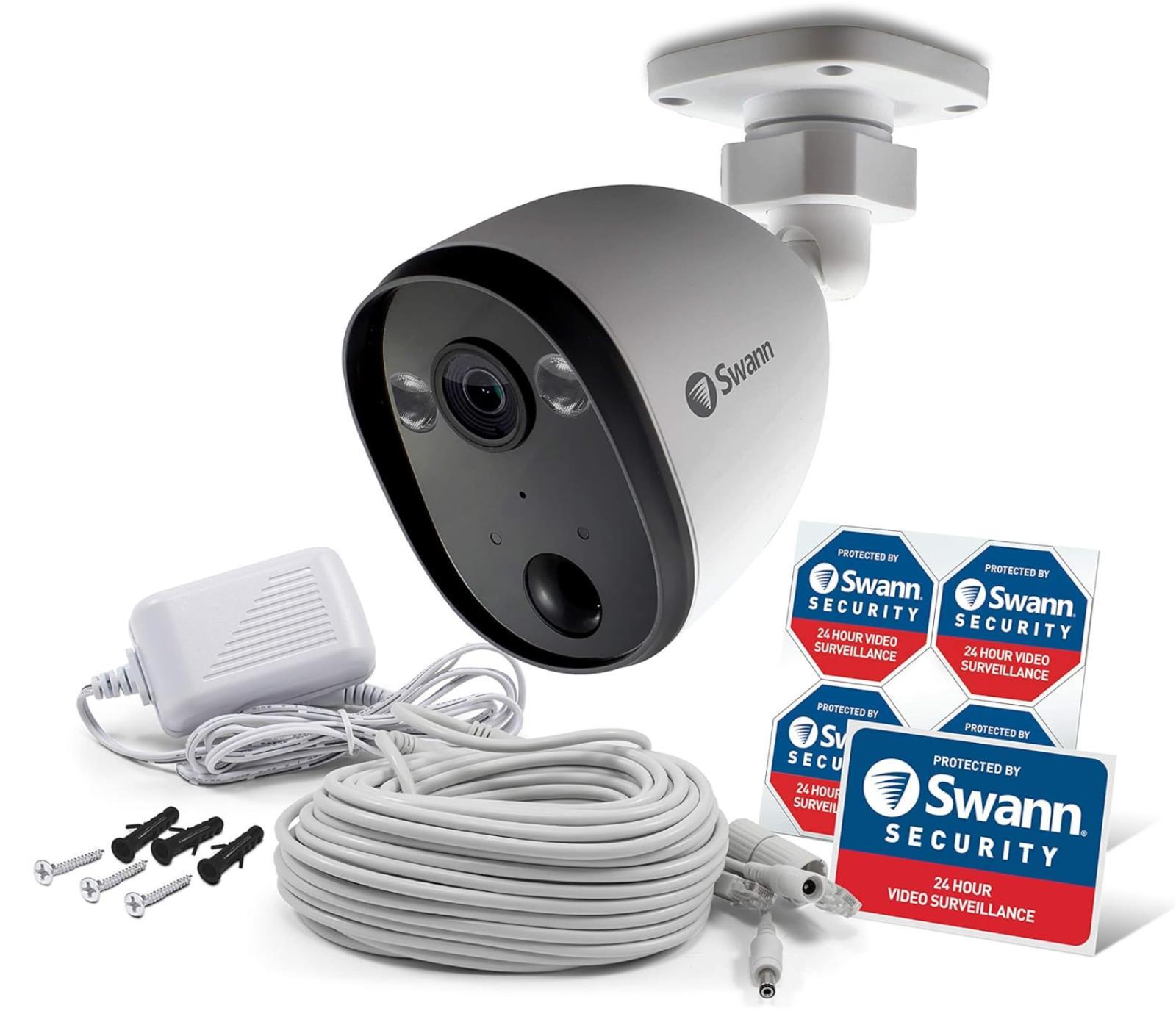 Swann SWIFI-SPOTCAM 1080p Spotlight Outdoor Wireless Security Camera - White