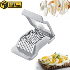 Egg Slicer Hard Boiled Eggs Heavy Duty Strawberry Slicer Cutter Tool for Kitchen