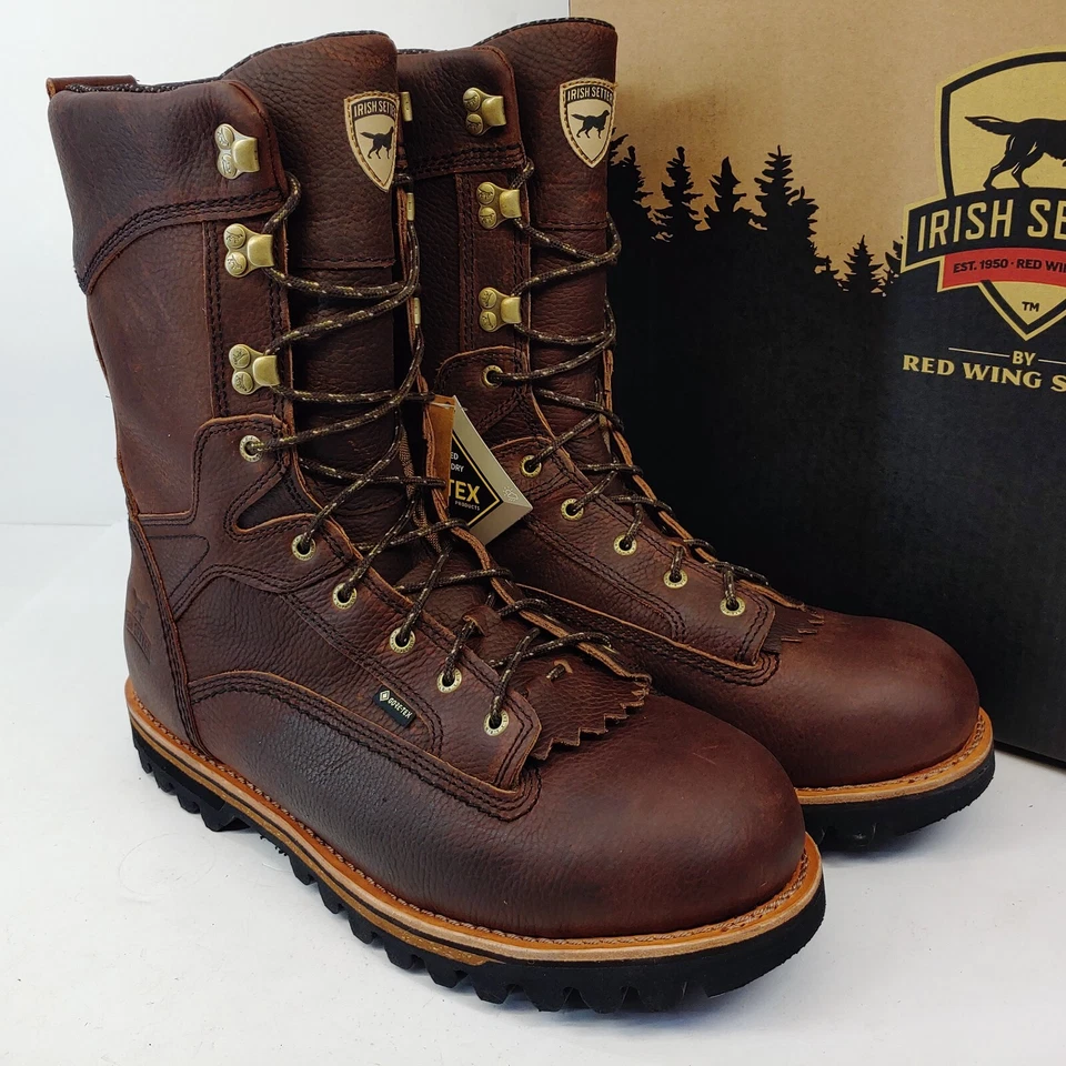 Irish Setter Elk Tracker Hunting Boots Men's Size 8.5 E2 Insulated WP 860 Brown - Image 3 of 4