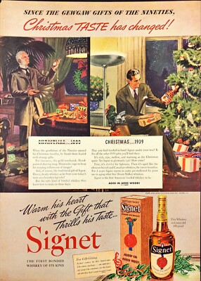1939 Vintage Paper Advertisement Signet  Christmas