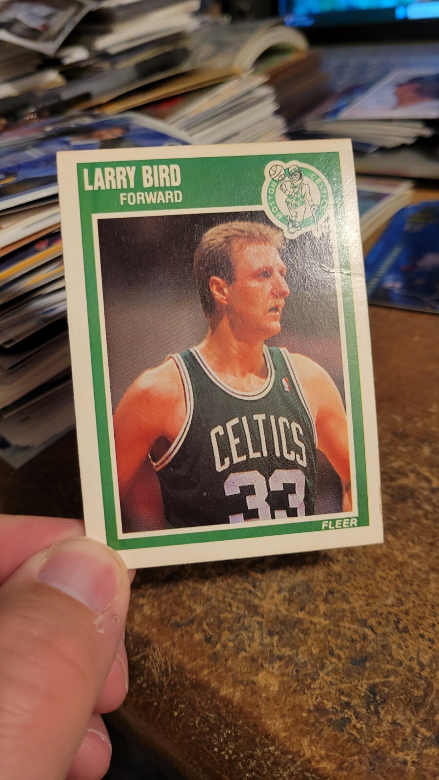 1989-90 Fleer Basketball Larry Bird #8