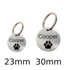 Hundemarke mit Gravur - Personalisiert Name für Hunde Welpen Katzen Tiermarke