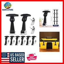 Flexible T-Handle Draw Latches - 4.9 Inch Rubber with Brackets for Versatile Use