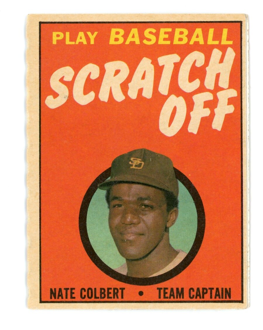 1970 Topps Scratch-Offs Unscratched Nate Colbert #NNO