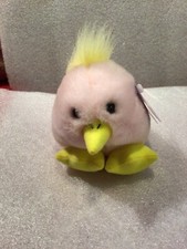 vintage Puffkins pink chick "Chirps" Easter plush toy decor 1998 soft cuddley