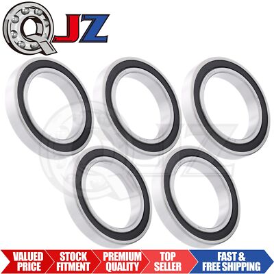 [Qty.5] 6020-2RS Deep Groove/Radial Ball Bearing [100mm ID x 150mm OD x 24mm W]