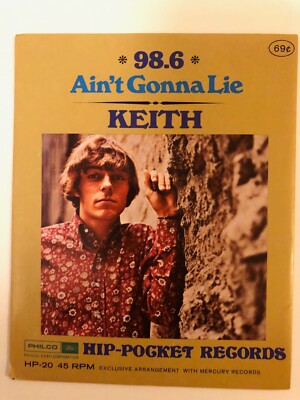 KEITH ''98.6/Ain't Gonna Lie'' HP20 Hip Pocket Record  Philco Ford~LP39