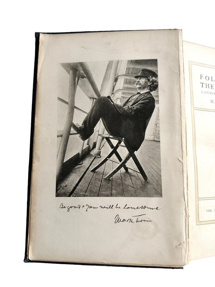 Following the Equator by Mark Twain   1897  The American Publishing Co Foto 2 de 4