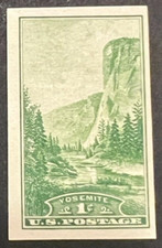Scott#: 756 - National Parks: Yosemite, El Capitan 1¢ 1934 single MNGAI - Lot 7