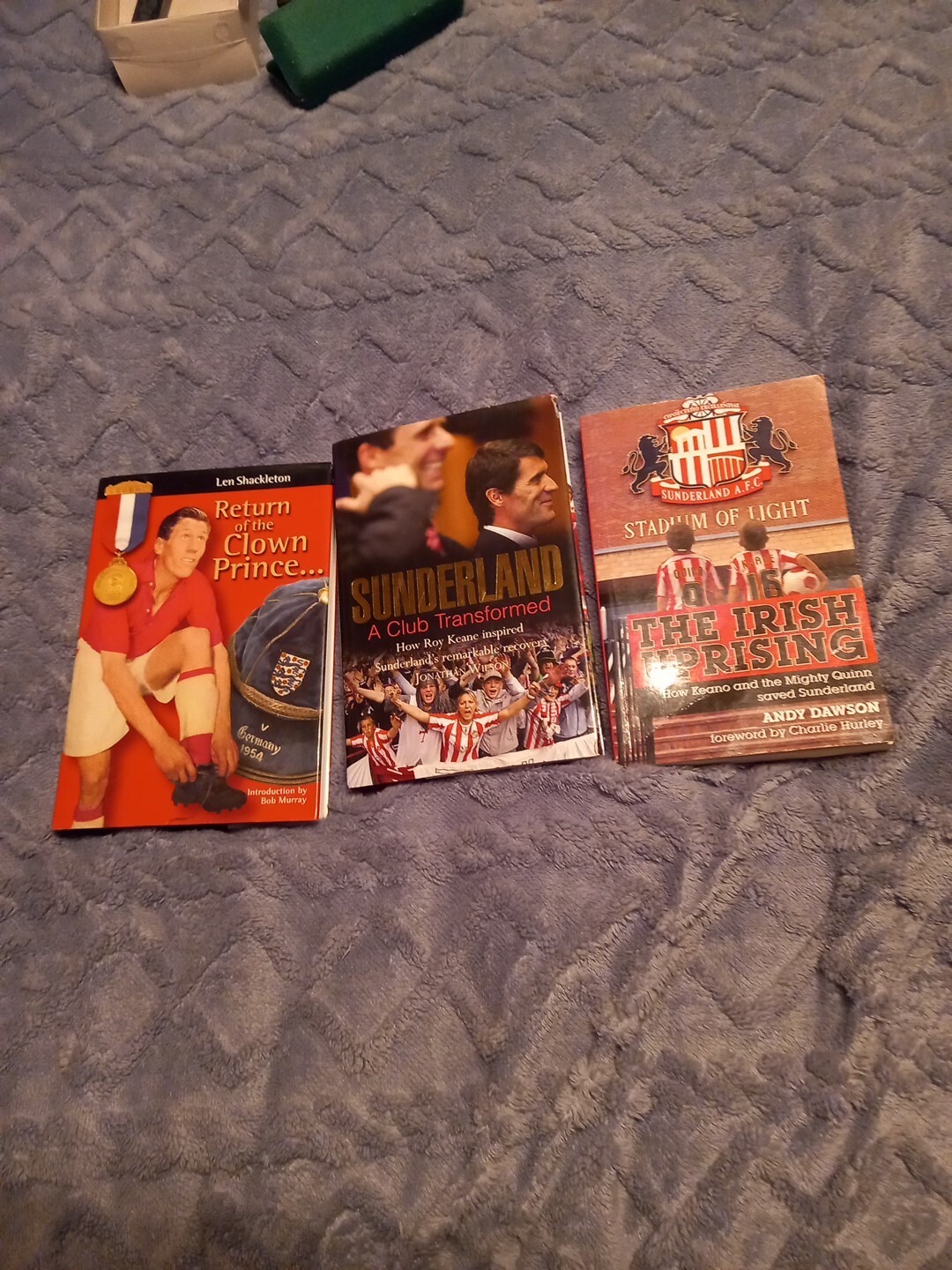 SUNDERLAND AFC FOOTBALL BOOKS HARDBACK PAPERBACK LEN SHACKLETON A CLUB TRANSFORM