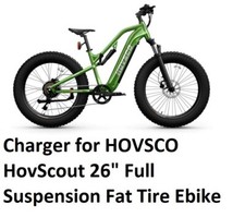    power supply battery Charger for HOVSC HovScout 26" Full Suspension Ebike 3a