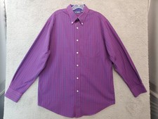 Vintage Jantzen Long Sleeve Button Up Mens Size Large Check Pattern
