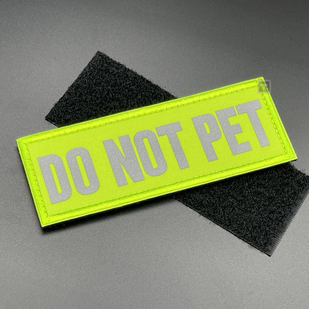 Dog Harness Patch Hook & Loop Canine K9 Vest Warning Badge Tactical Pet Labels