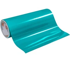 Glossy Turquoise Adhesive Vinyl Roll 12"x6ft 651 Permanent Craft Vinyl