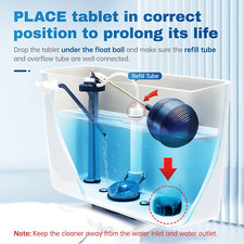 Automatic Toilet Bowl Cleaner Tablets, Bathroom Toilet Tank Cleaner 12 PACK ...