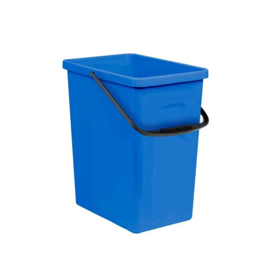 Poubelle à déchets de triage Recyclage Eco Seau de stockage 10 litres bleu vert - Photo 1/3