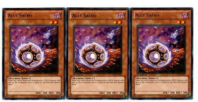 Yugioh - 3X Ally Salvo - Rare - 1st Edition - STBL-EN092 - Near Mint