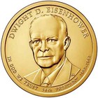 2015 P Presidential Dollar Dwight D Eisenhower "Brilliant Uncirculated" Coin — photo 1