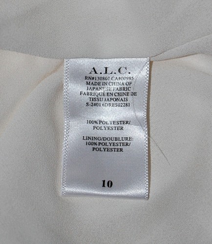 A.L.C. Maxi Vestido Dahlia Un Hombro Recorte Plisado Crepé Susurro Blanco 10 $695 - Imagen 23 de 24