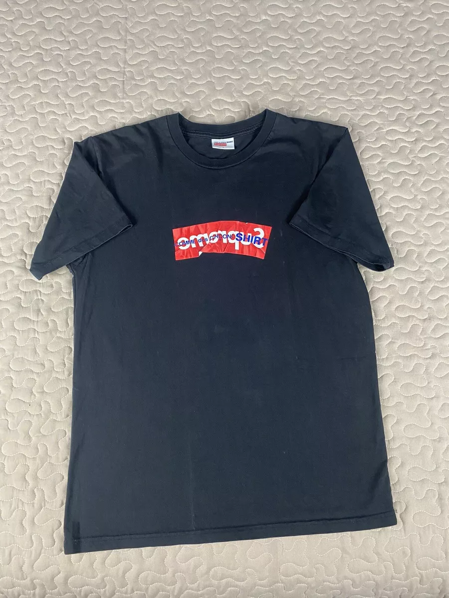 Supreme x Comme Des Garcons CDG Shirt Box Logo Tee Black