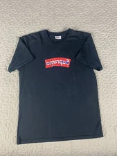 Supreme x Comme Des Garcons CDG Shirt Box Logo Tee Black SS17 Size L